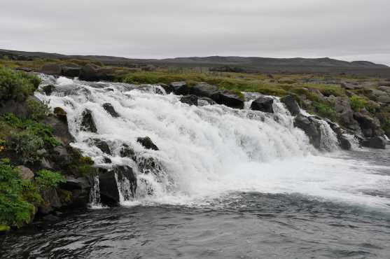 De waterval bij de eerste stop