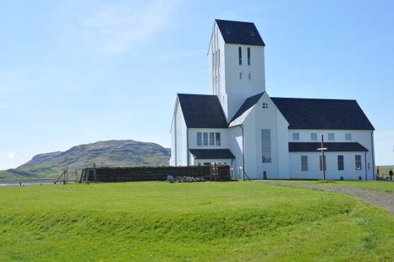 De kerk van Skálholt