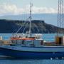 De boot waarmee we naar het eiland gingen