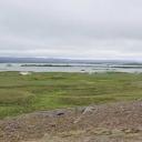 Zicht op het Mývatn meer