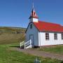 Het schattige kerkje van Skarð